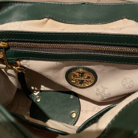 Tory Burch 797 Suede Medium Satchel - Picture 4 of 7